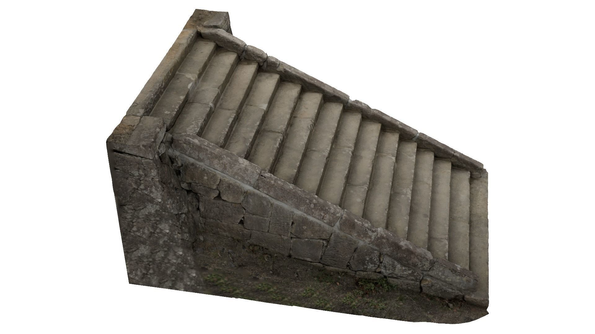 Stone Stairs-03 3D model_7