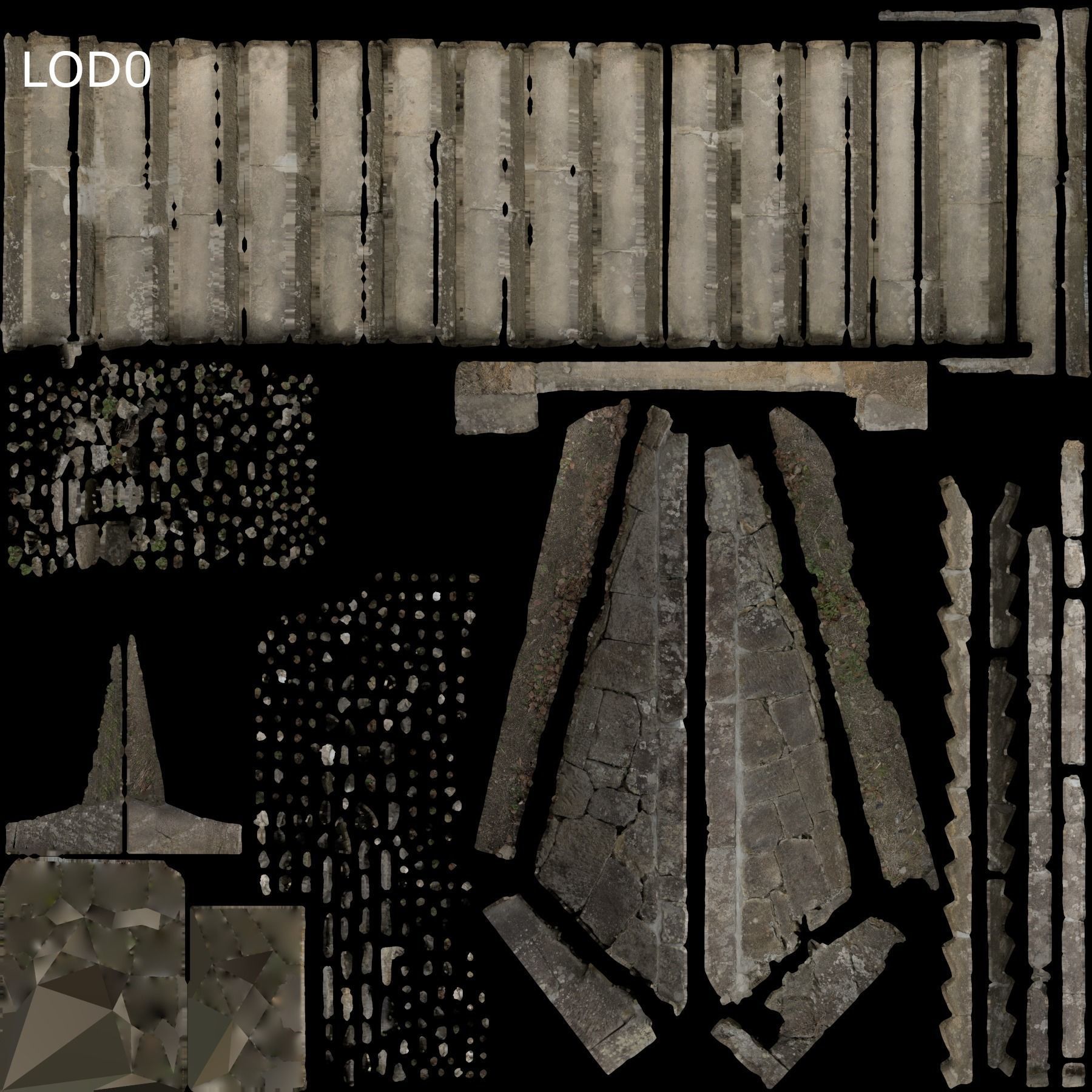 Stone Stairs-03 3D model_11