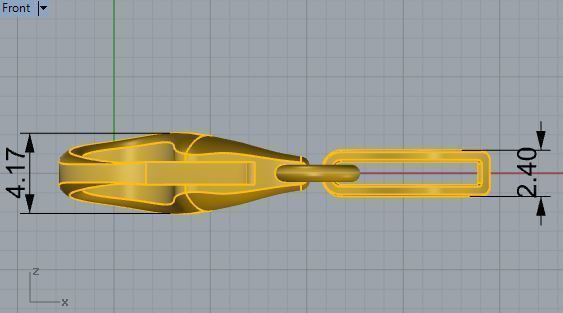 Lobster Clasps Claw Jewellery Hooks 3773 Free 3D print model_5