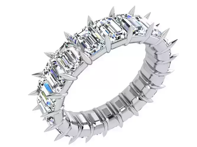 Emerald Eternity Ring 3779