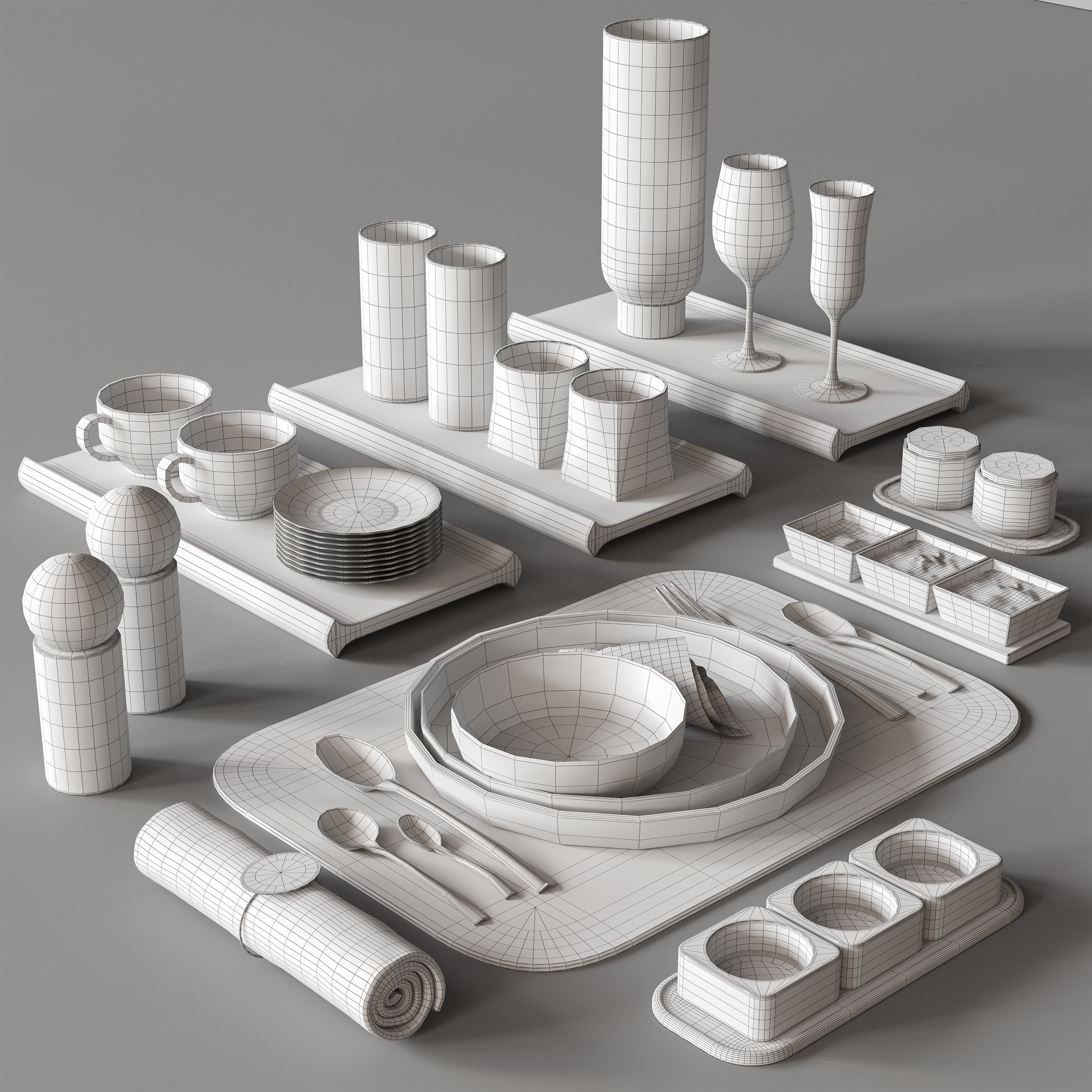 Tableware 08 3D model_8