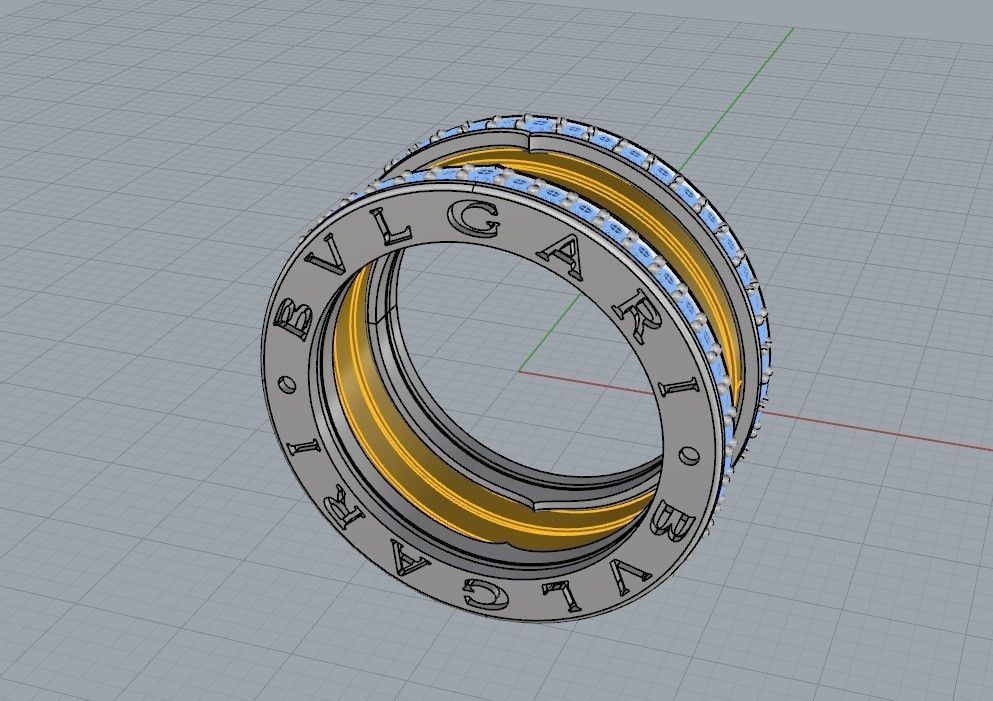 Bvlgari Ring 3D print model_10