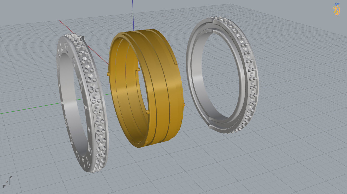 Bvlgari Ring 3D print model_8