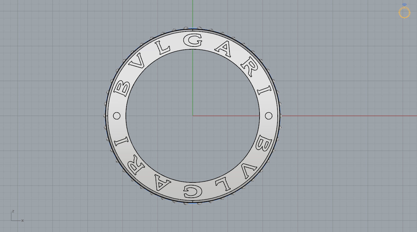 Bvlgari Ring 3D print model_12
