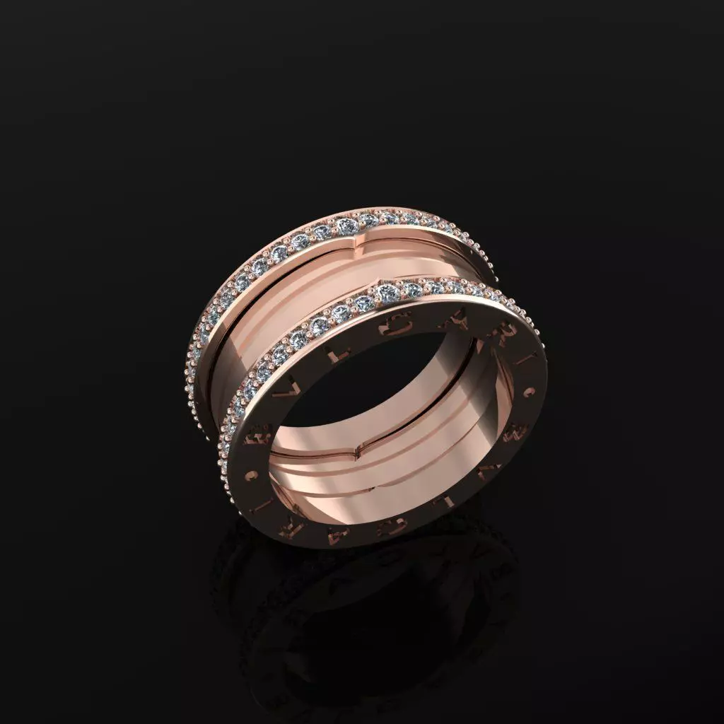 Bvlgari Ring 3D print model_0