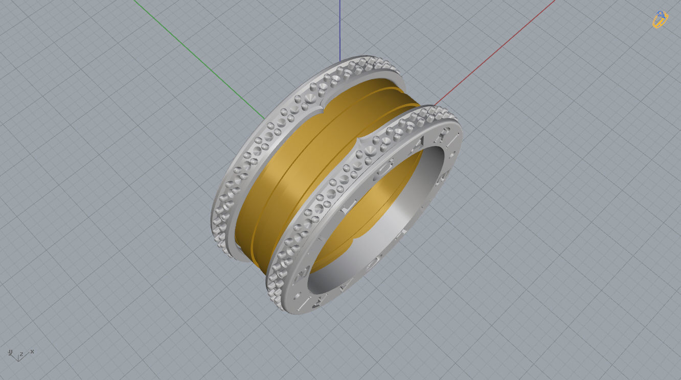 Bvlgari Ring 3D print model_16