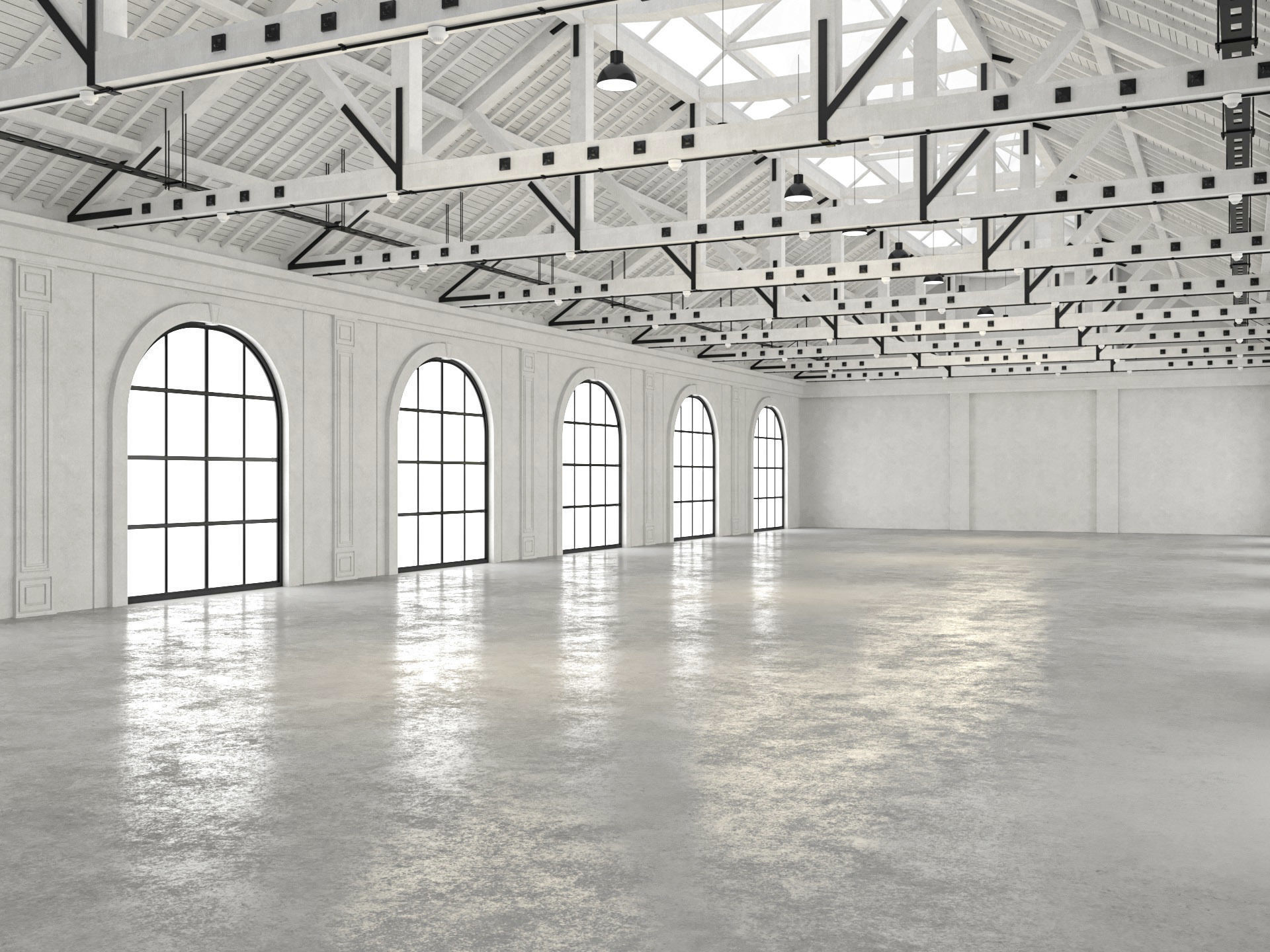 Warehouse Loft 3D model_4