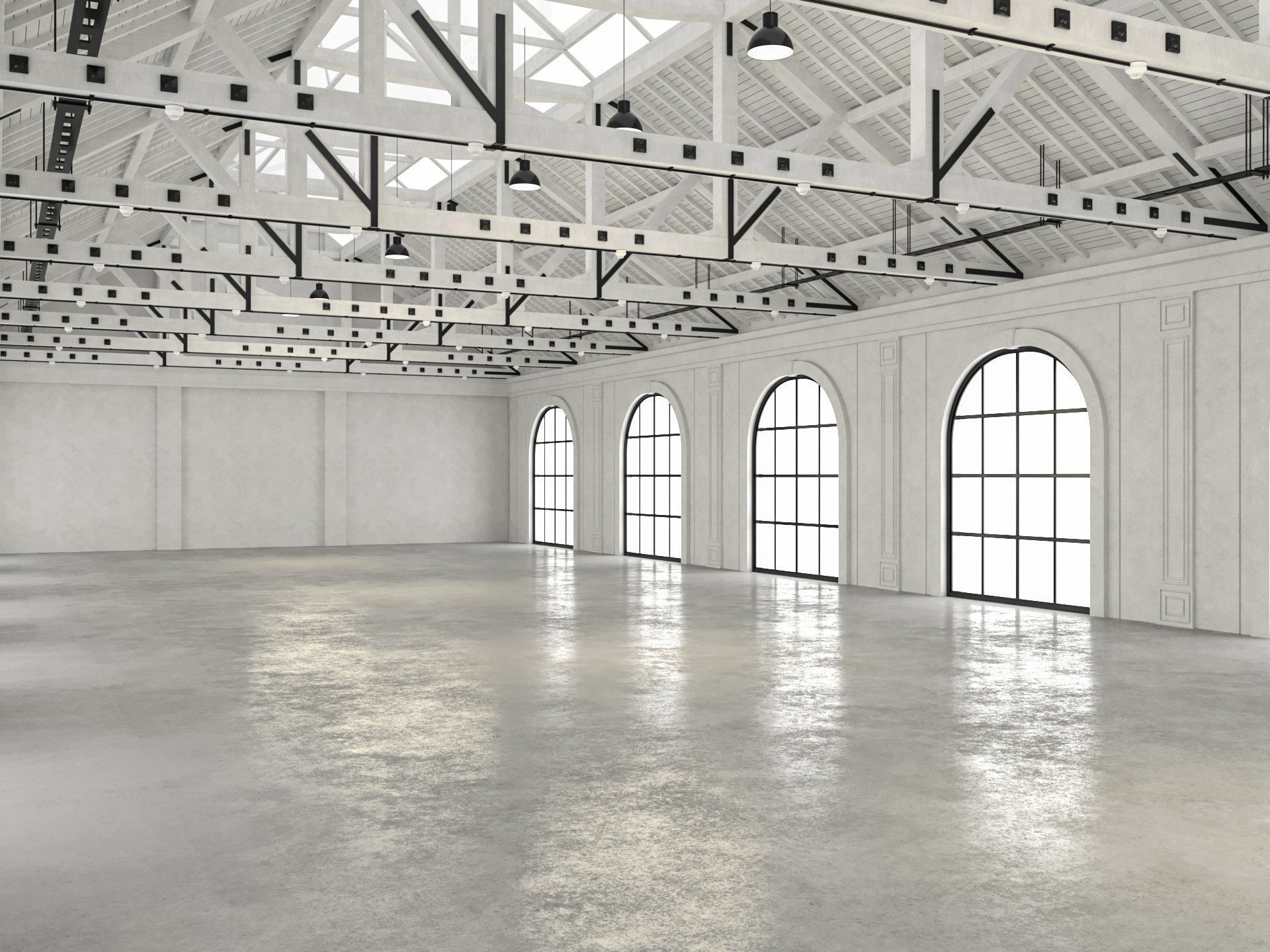 Warehouse Loft 3D model_5