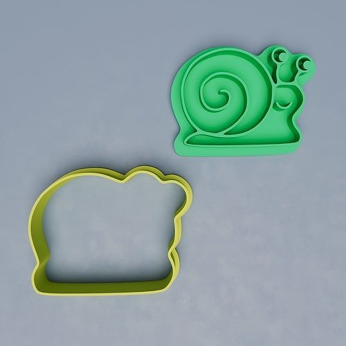 Snail Cookie Cutter Free 3D print model