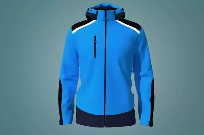 Men s Waterproof Mountain Jacket 3D model