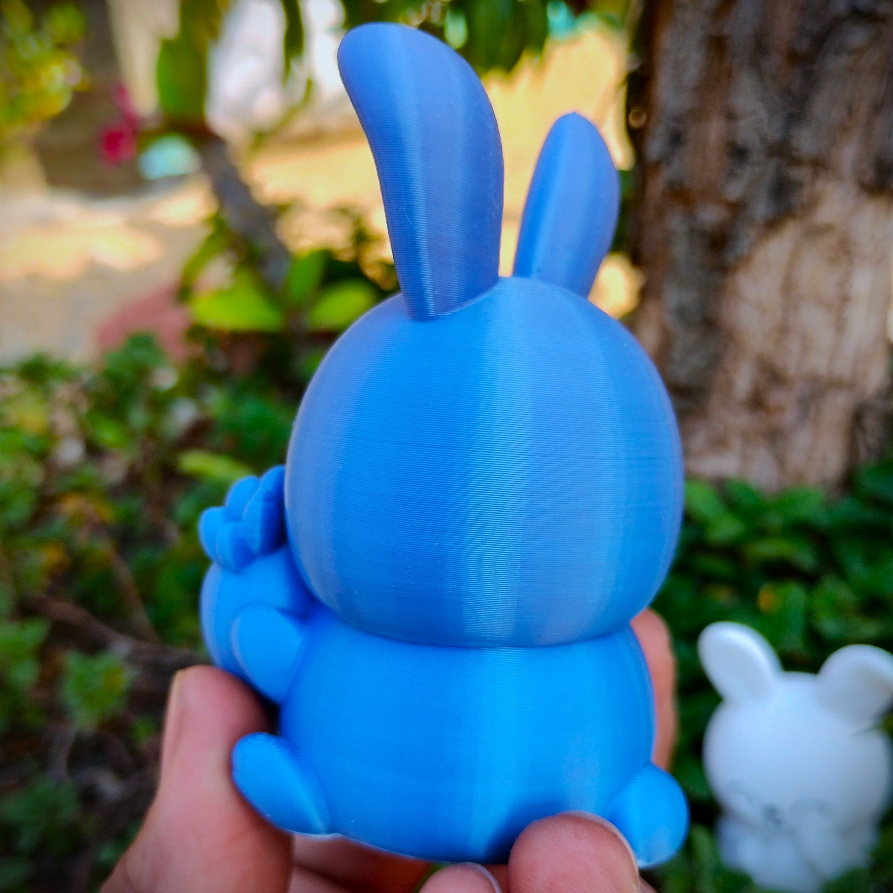 Easter Special - Cute Chubby Bunny with Carrot 3D print model_9