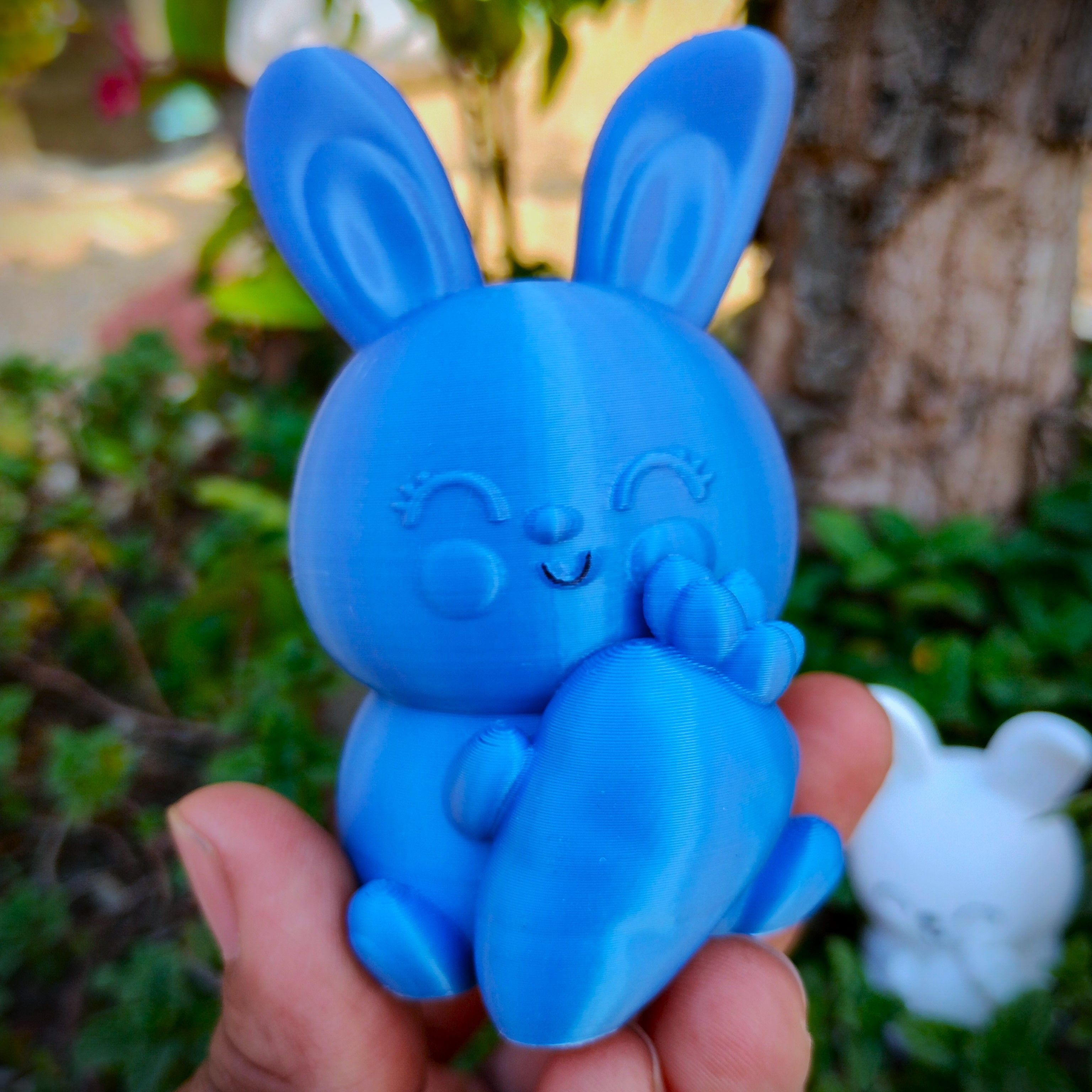 Easter Special - Cute Chubby Bunny with Carrot 3D print model_7