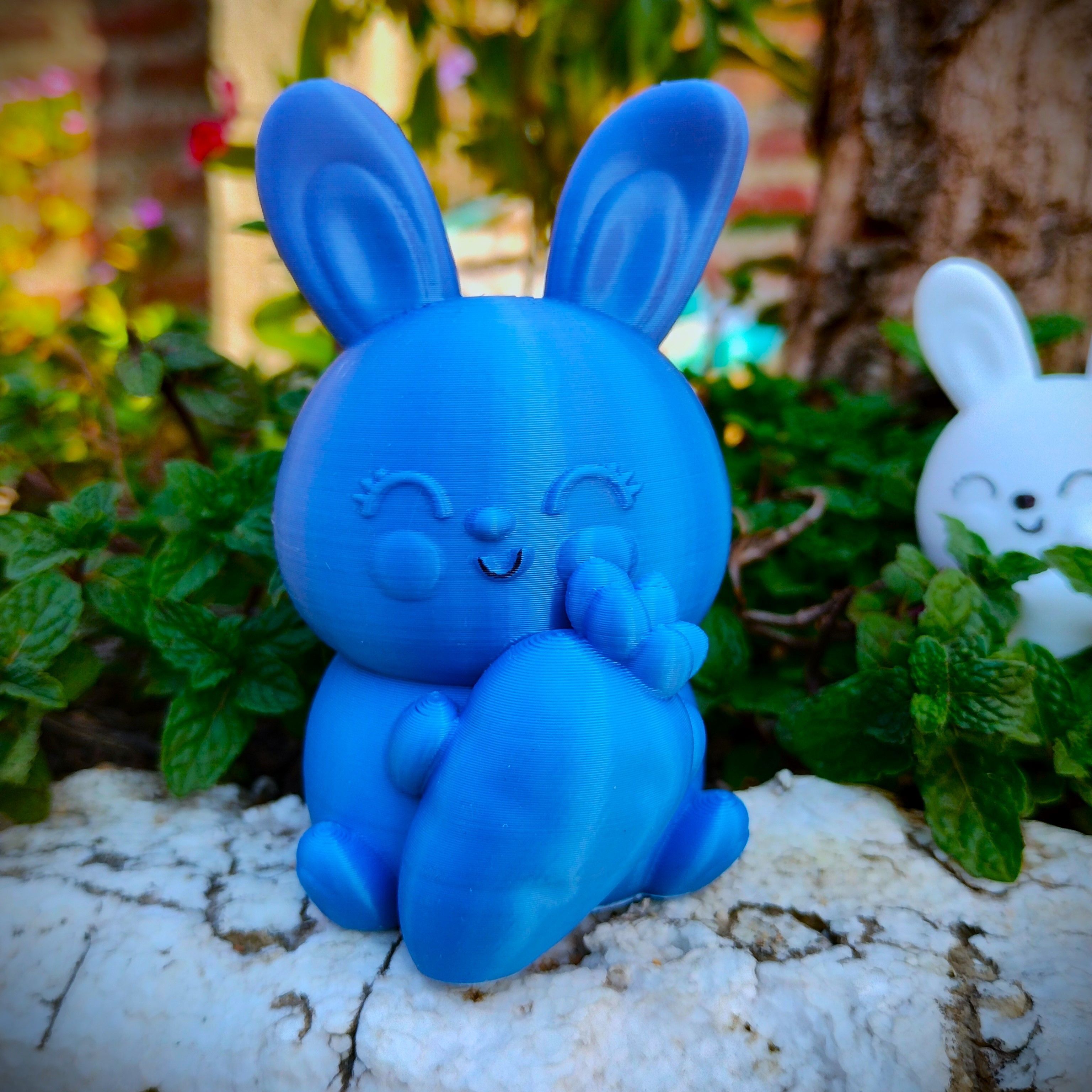 Easter Special - Cute Chubby Bunny with Carrot 3D print model_6