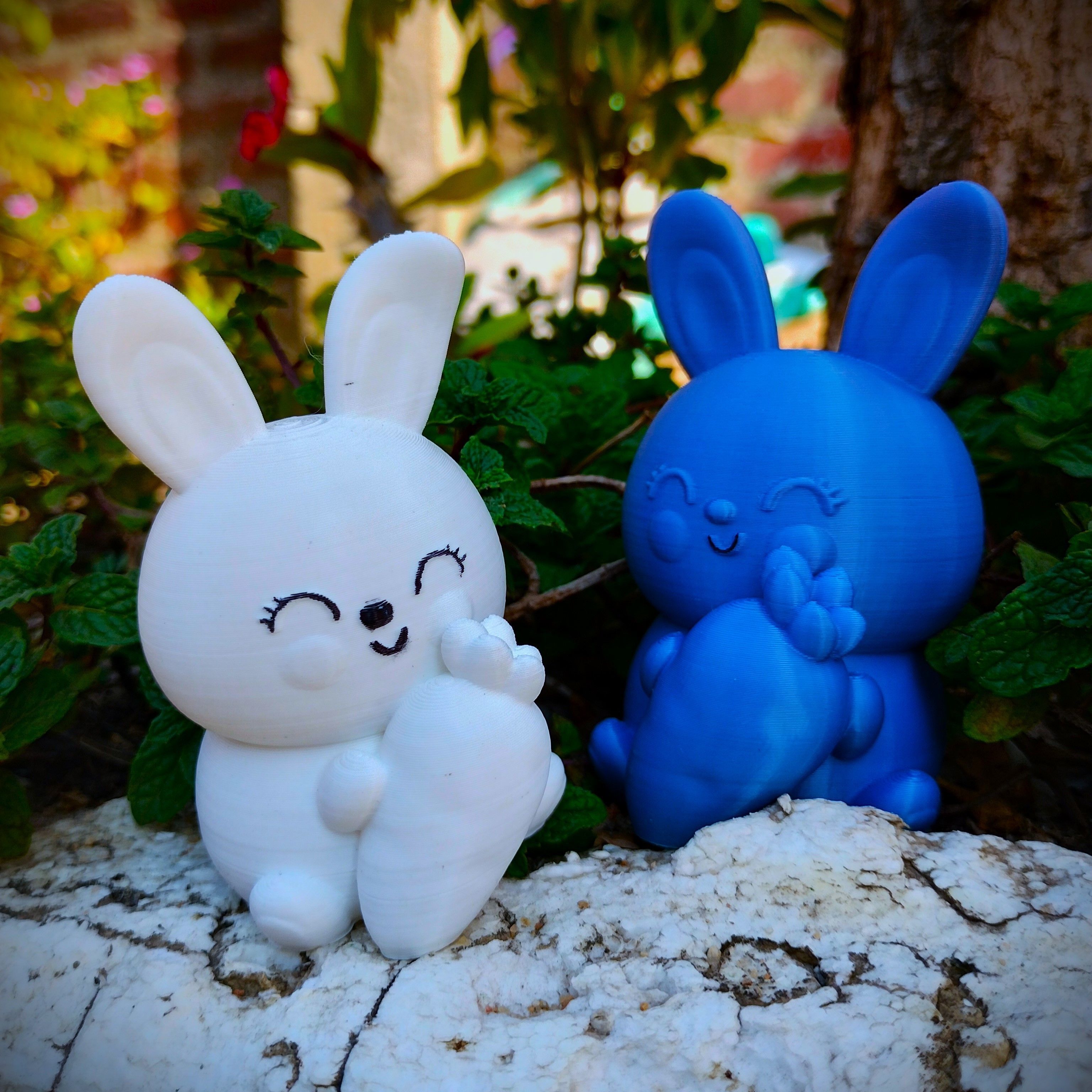Easter Special - Cute Chubby Bunny with Carrot 3D print model_1
