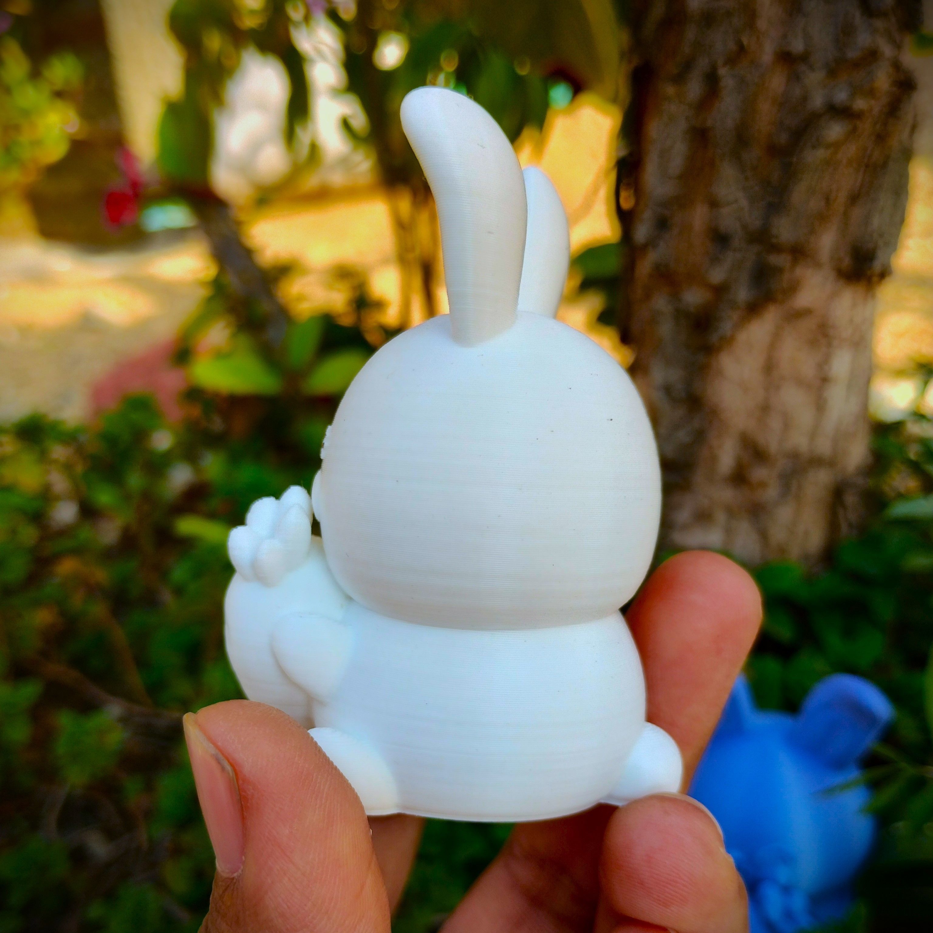 Easter Special - Cute Chubby Bunny with Carrot 3D print model_5