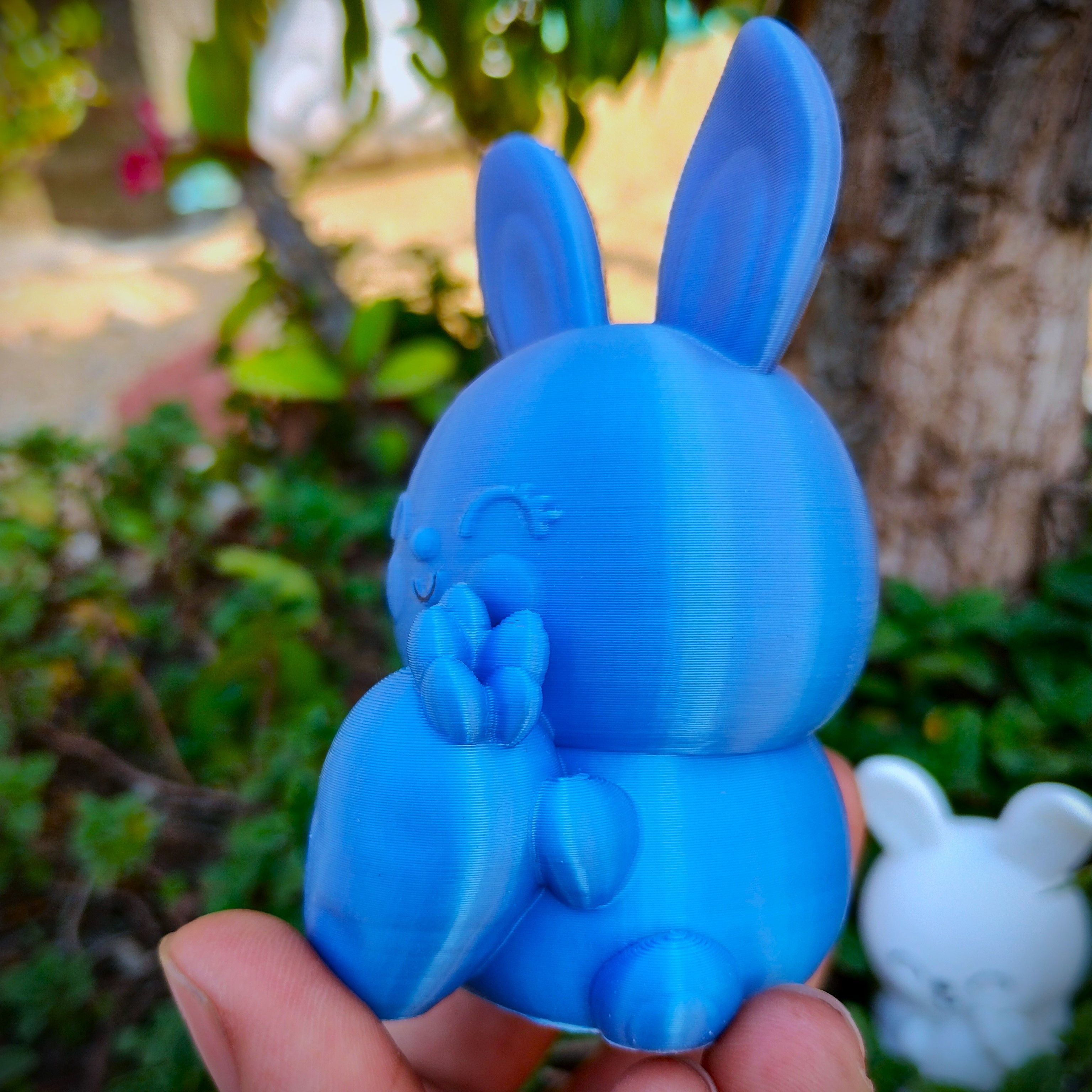 Easter Special - Cute Chubby Bunny with Carrot 3D print model_8