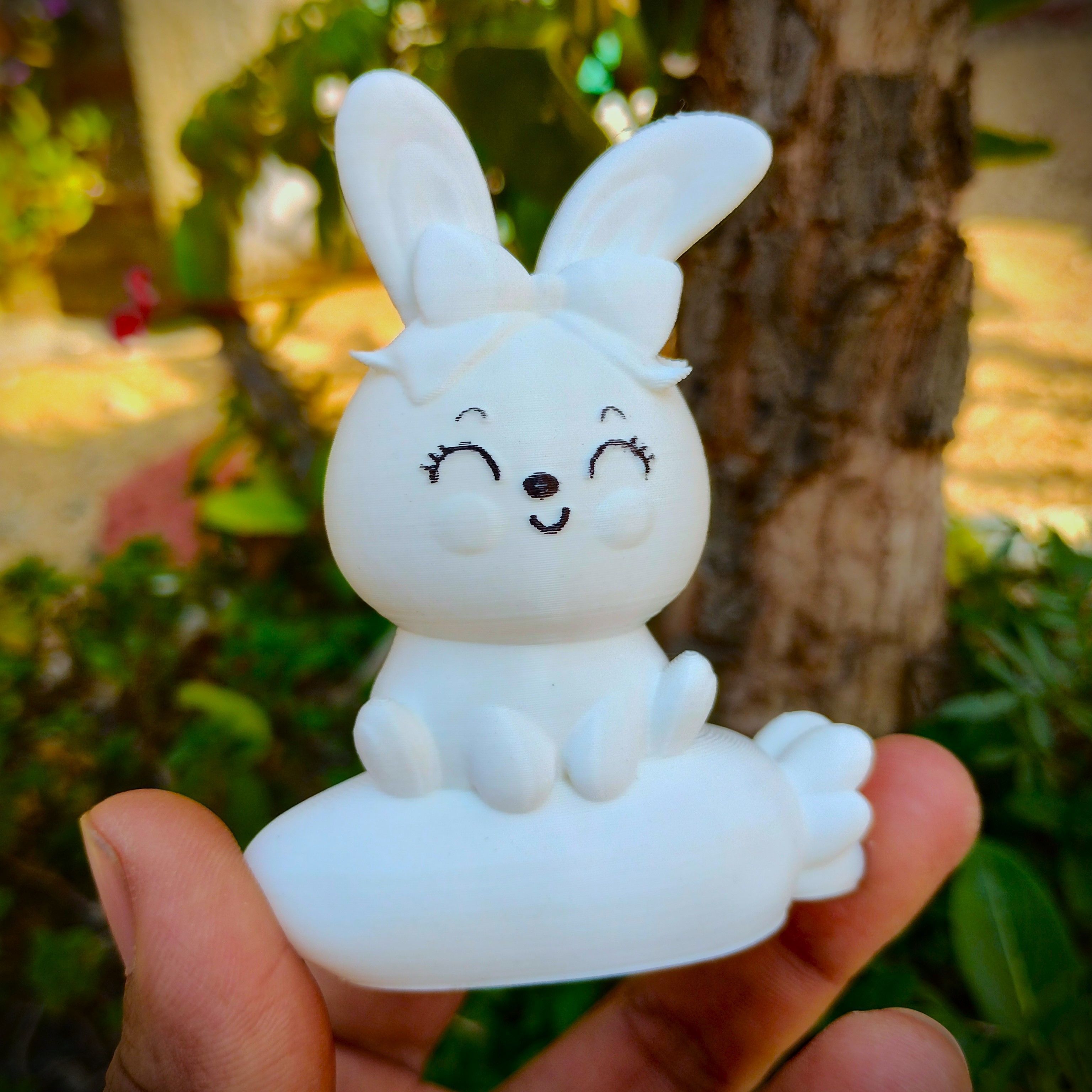 Easter Special - Cute little Bunny seated on Carrot 3D print model_3