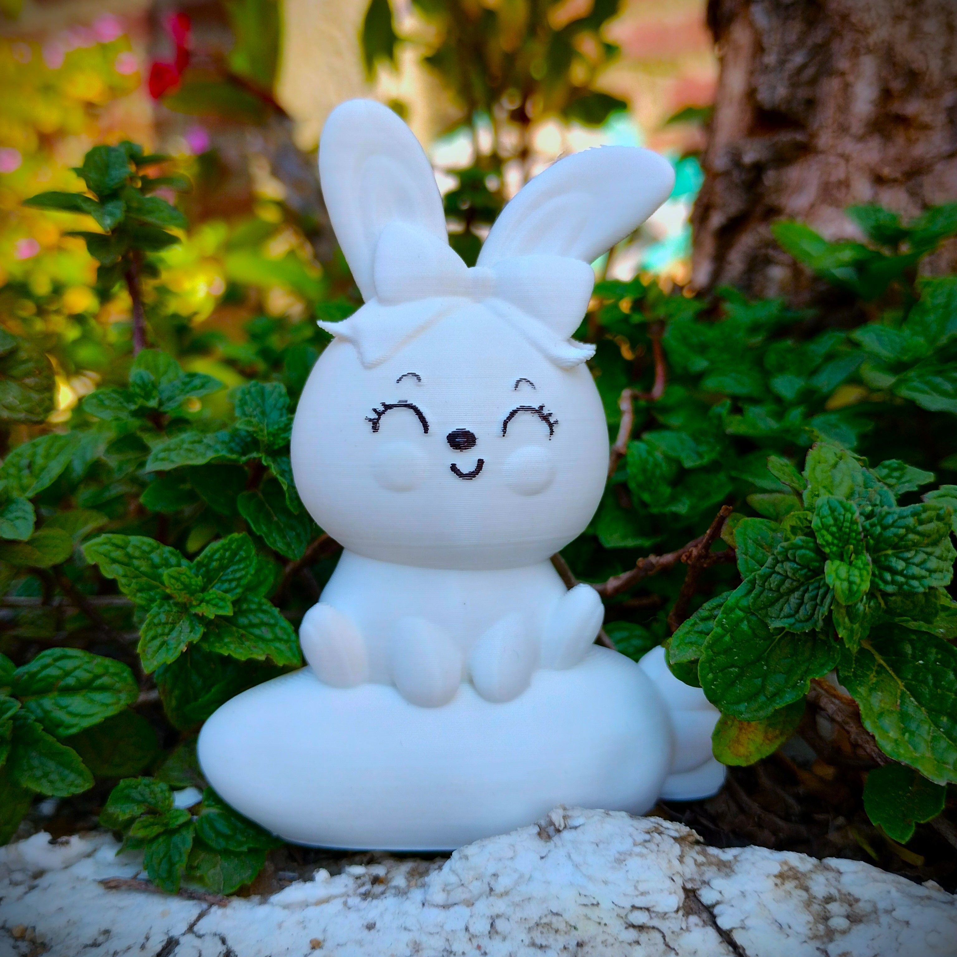 Easter Special - Cute little Bunny seated on Carrot 3D print model_1