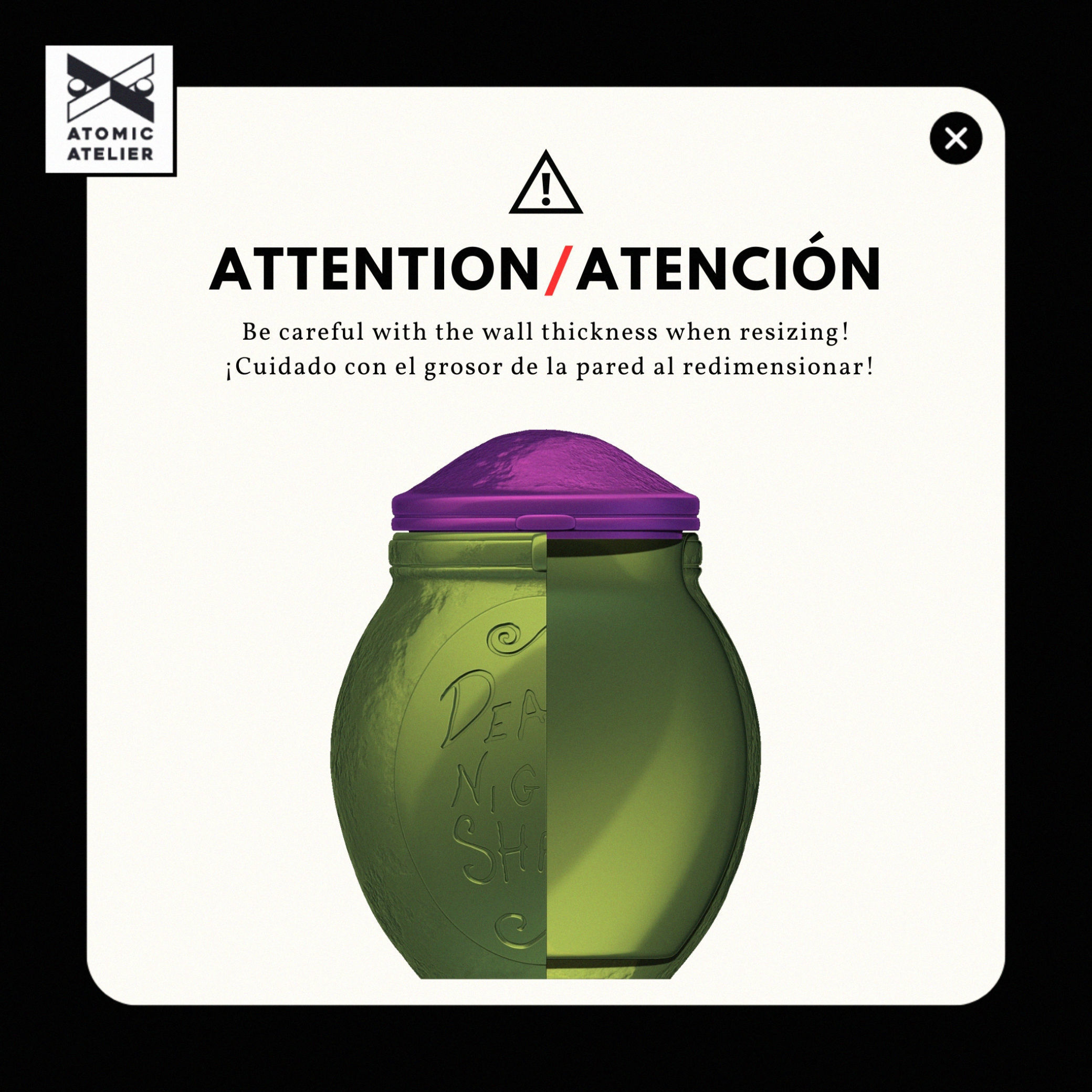 Deadly Night Shade  cookie jar - The Nightmare Before Christmas 3D print model_1