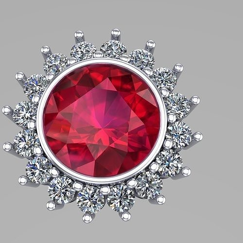 Diamond Earrinng Jewellery for Women 3D print model Free 3D print model