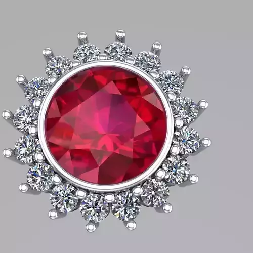 Diamond Earrinng Jewellery for Women 3D print model