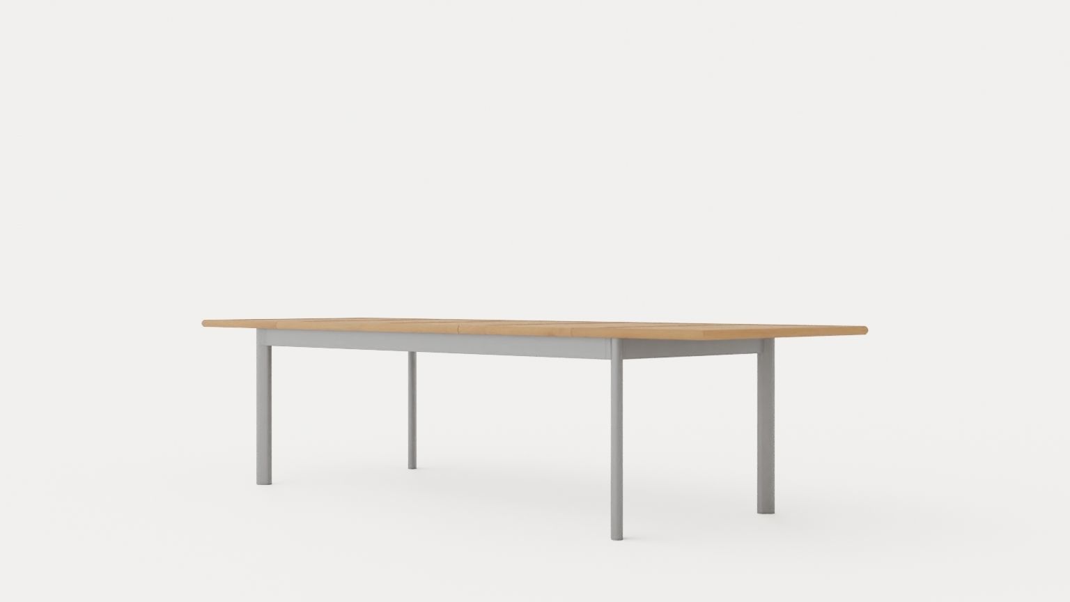 Nice Dining table 304 silver Low-poly 3D model_3