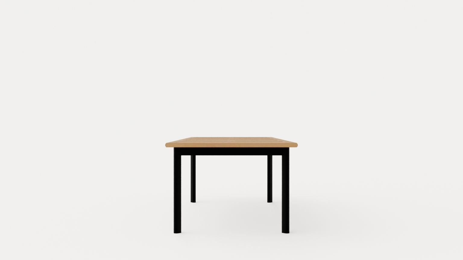 Nice Dining table 304 black Low-poly 3D model_2