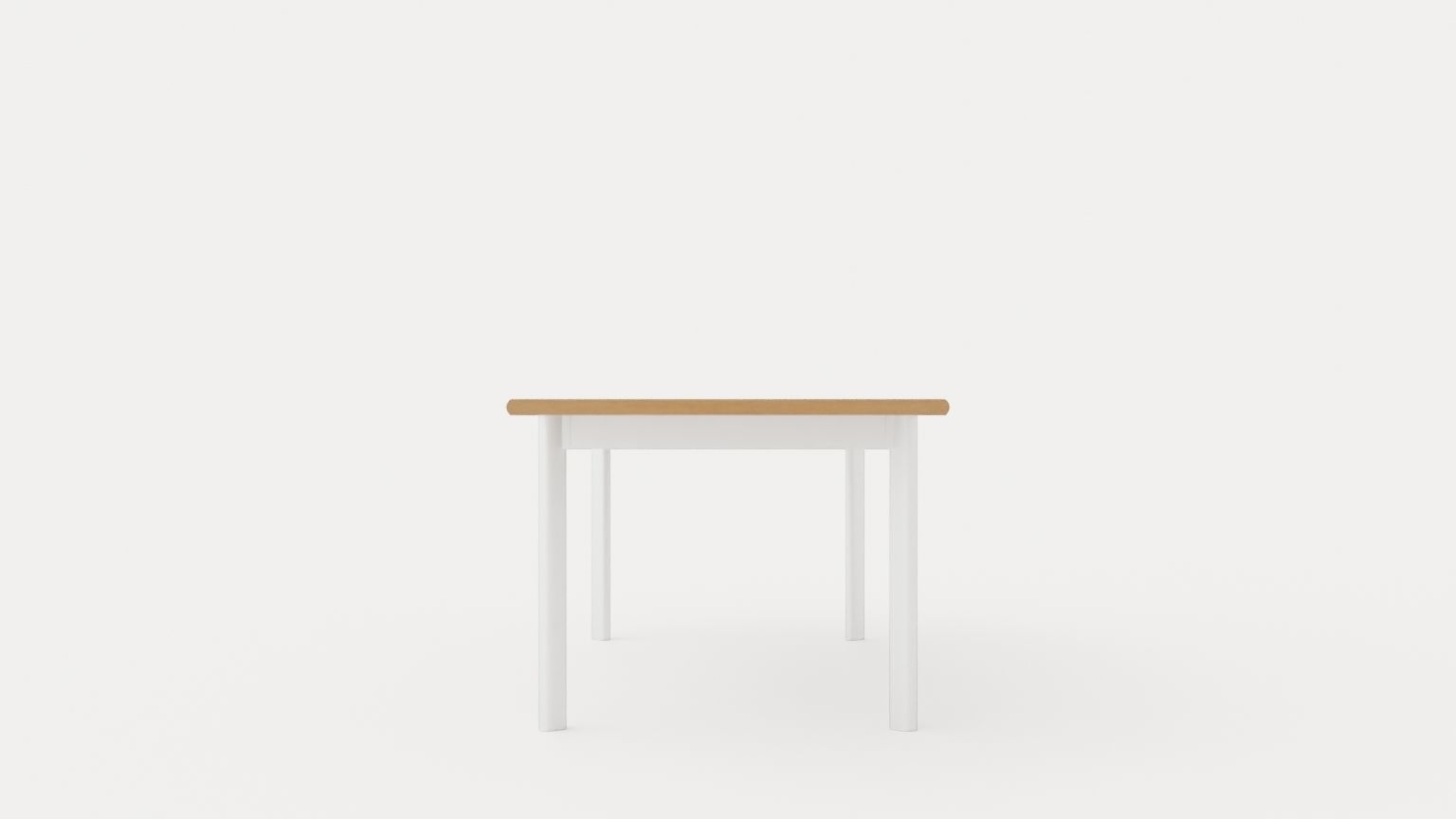 Nice Dining table 260 white Low-poly 3D model_2