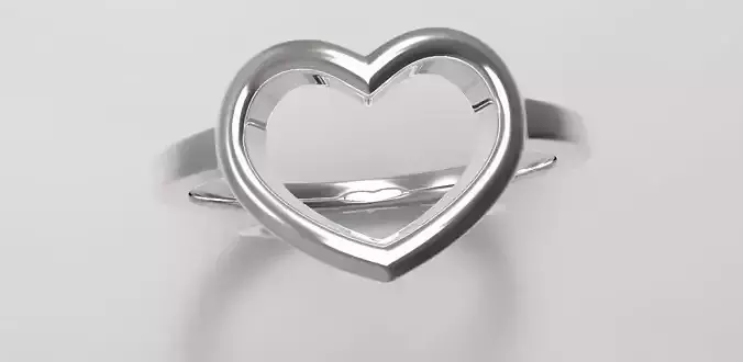 Heart Ring 3D print model