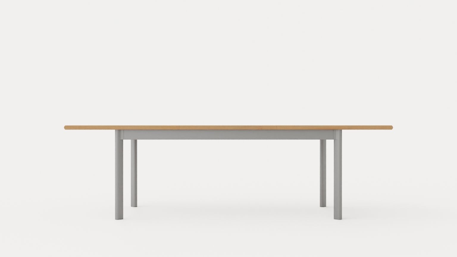 Nice Dining table 260 silver Low-poly 3D model_4