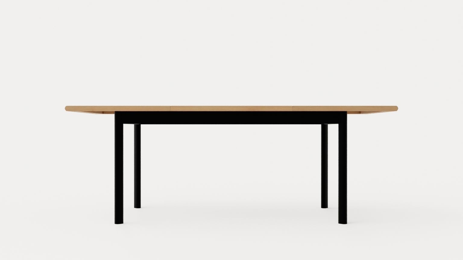 Nice Dining table 210 black Low-poly 3D model_1