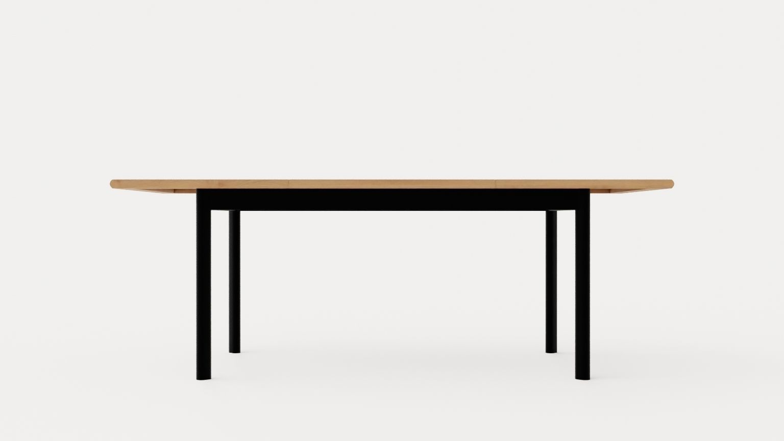 Nice Dining table 210 black Low-poly 3D model_4