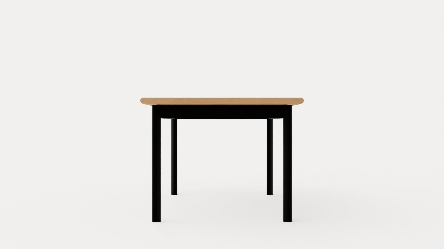 Nice Dining table 210 black Low-poly 3D model_2