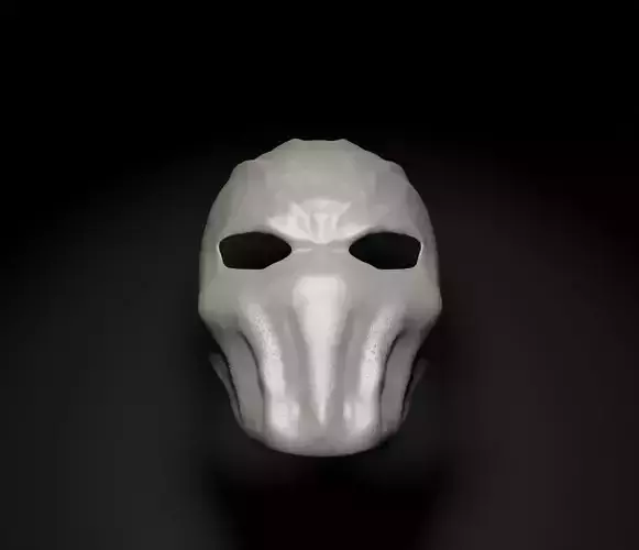 Slenderman Cosplay Costume Face Mask 3D print model