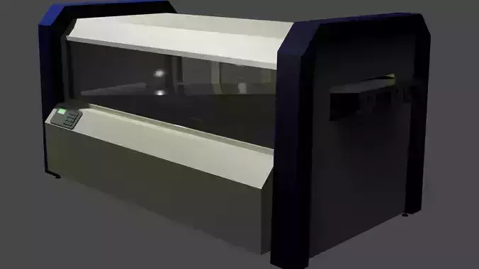 Wave Soldering Machine  Low-poly 3D model
