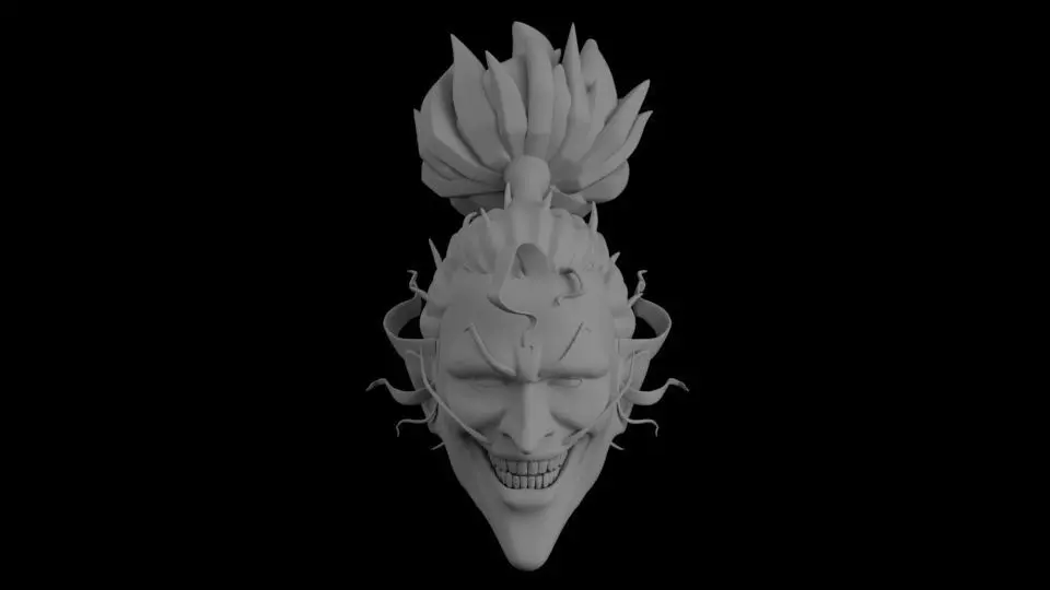 JOKER NINJA HEAD SCULPT 3D print model