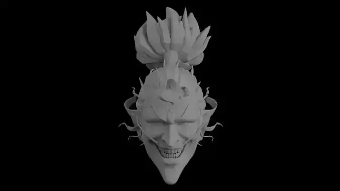 JOKER NINJA HEAD SCULPT 