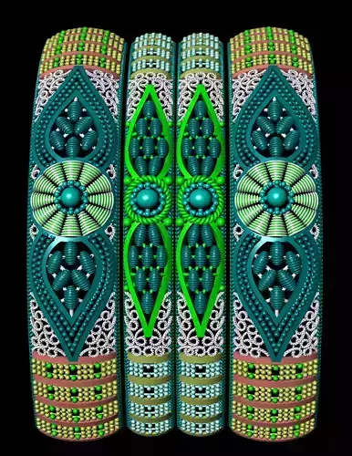Traditional Indian Bangle Small Peices Picture Attached 3D print model