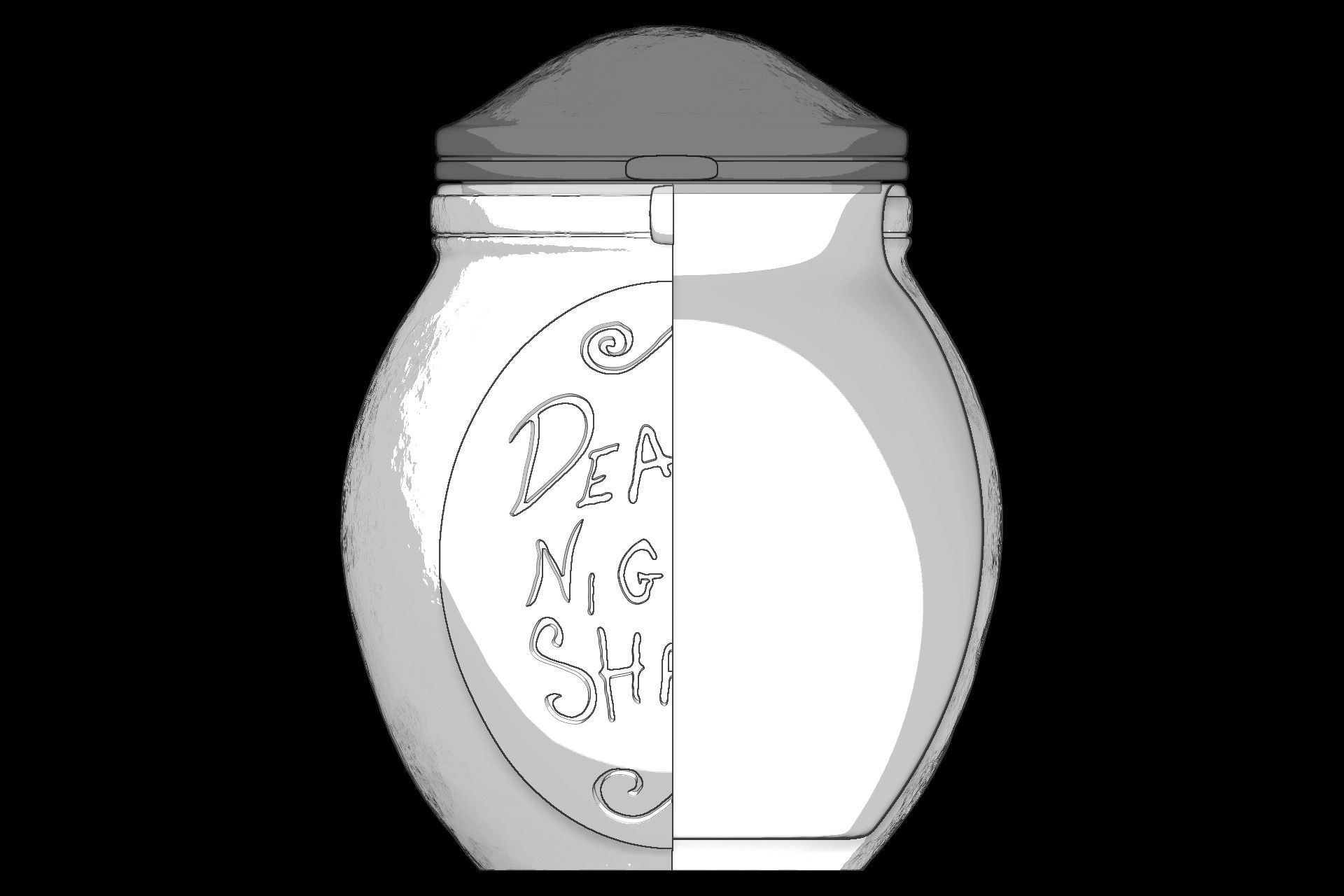 Frogs Breath and Deadly Night Shade Cookie Jar bundle 3D print model_5