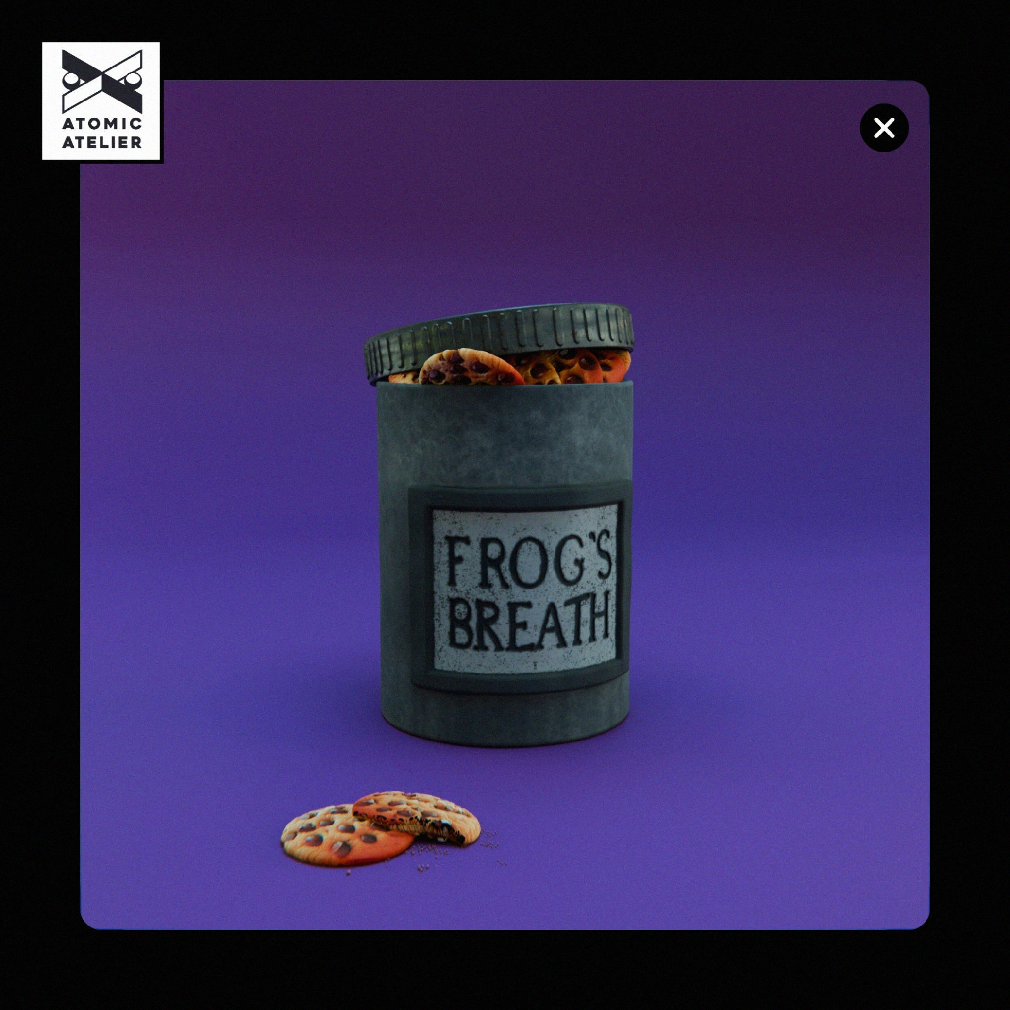 Frogs Breath and Deadly Night Shade Cookie Jar bundle 3D print model_1