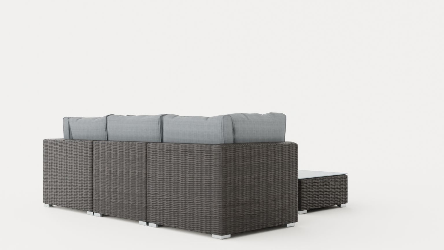 Provence sofa group Low-poly 3D model_3