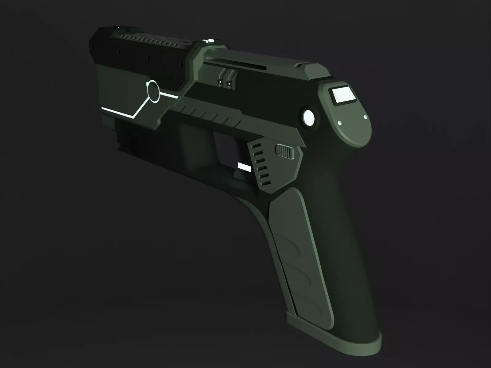 Sci-Fi Pistol 3D print model_0