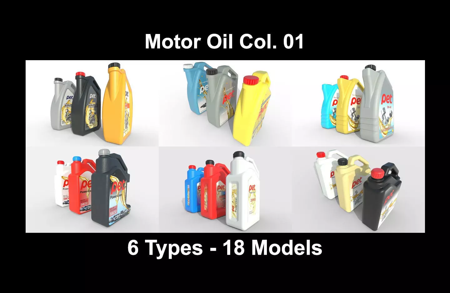 Motor Oil Bottle Collection 01 _0