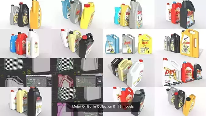 Motor Oil Bottle Collection 01