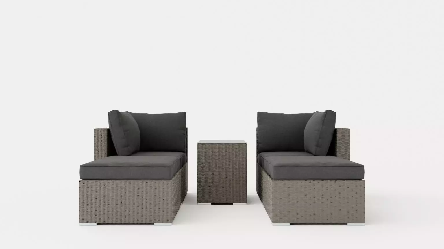 Chicago sofa set Low-poly 3D model