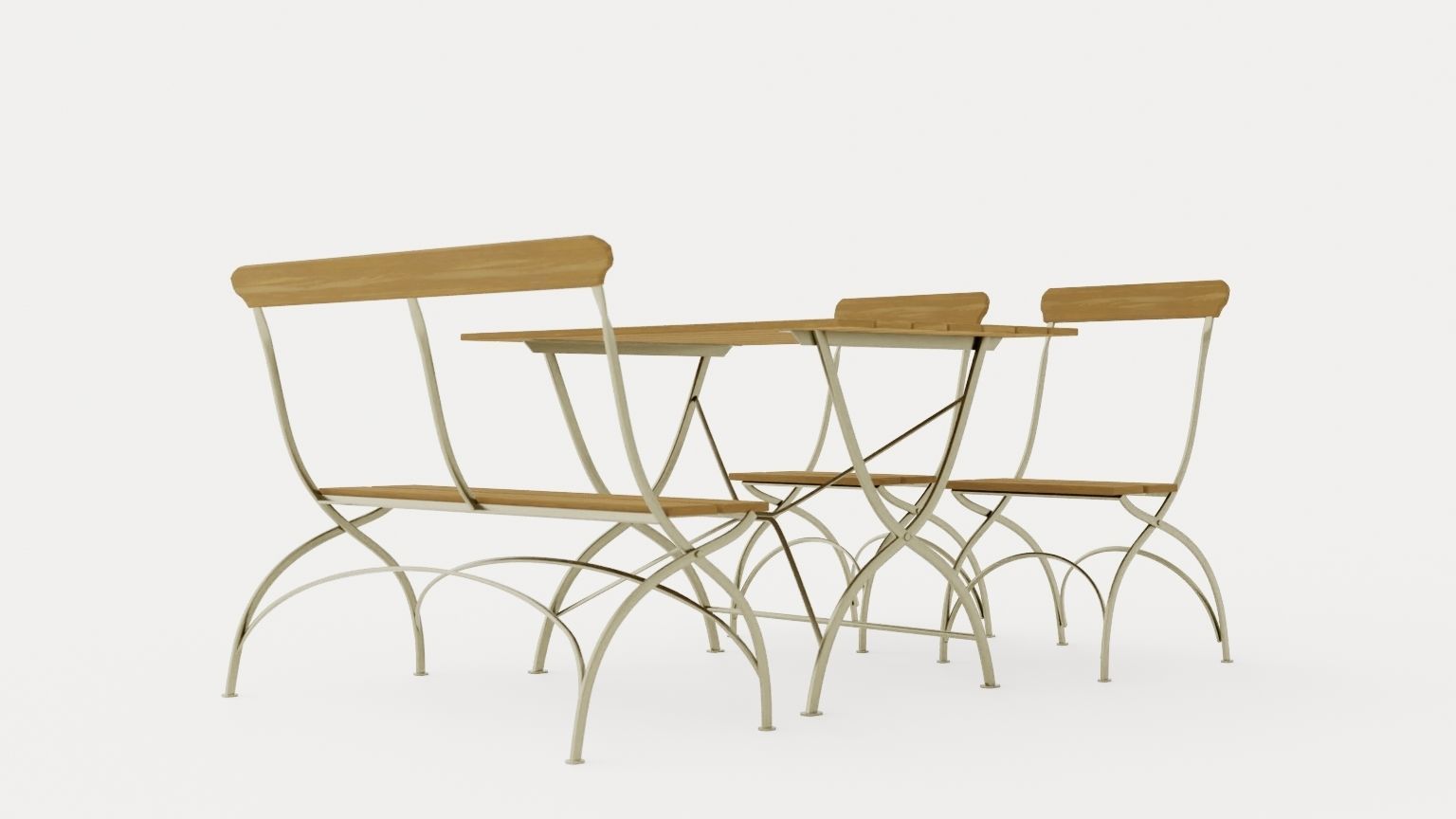 Bryggeri sofa set Low-poly 3D model_1