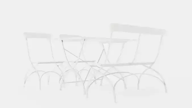 Bryggeri dining set White
