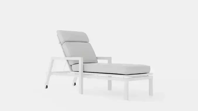Belfort lounge bed Low-poly 3D model