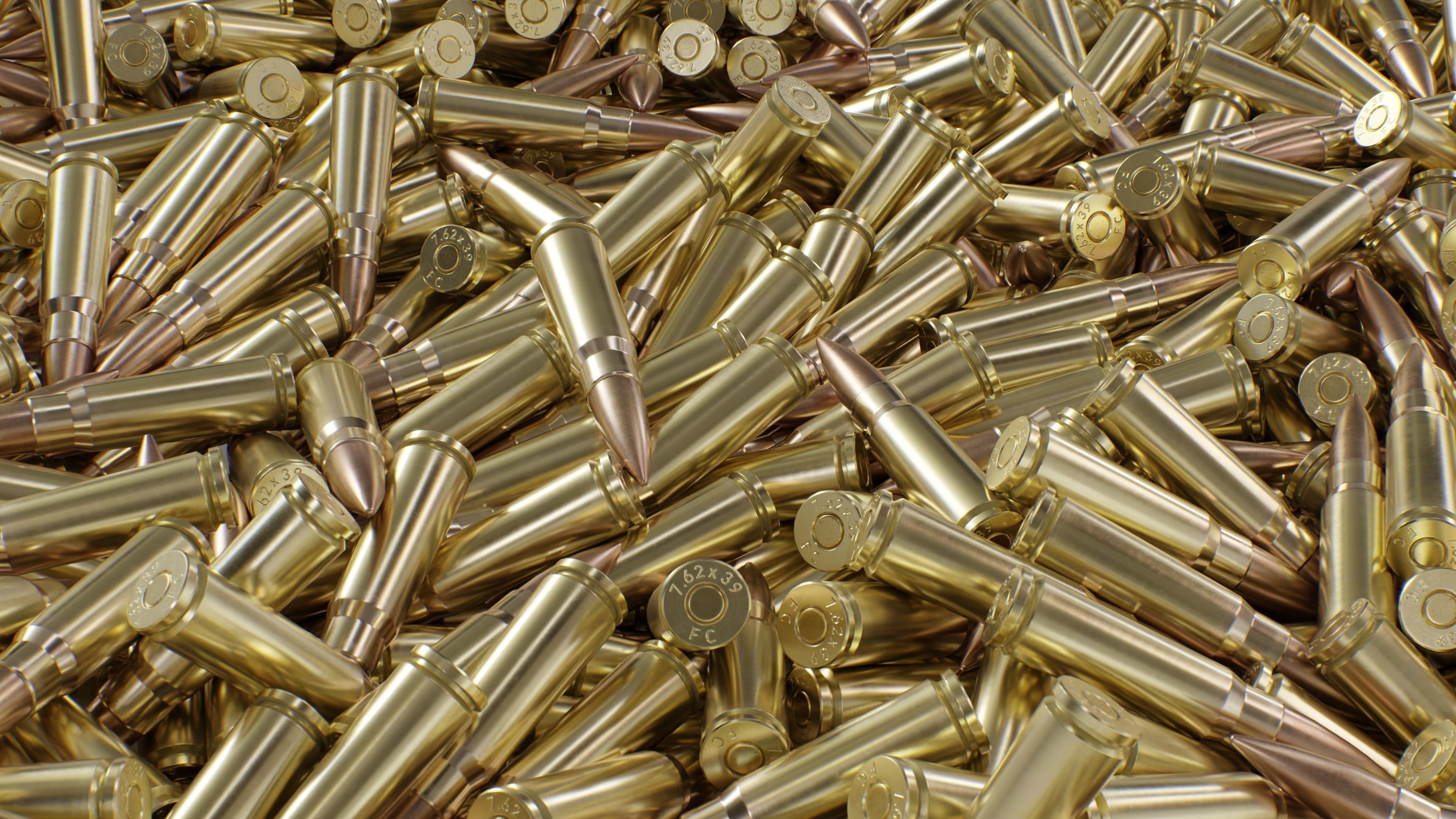 762x39mm Bullets Low-poly 3D model_14