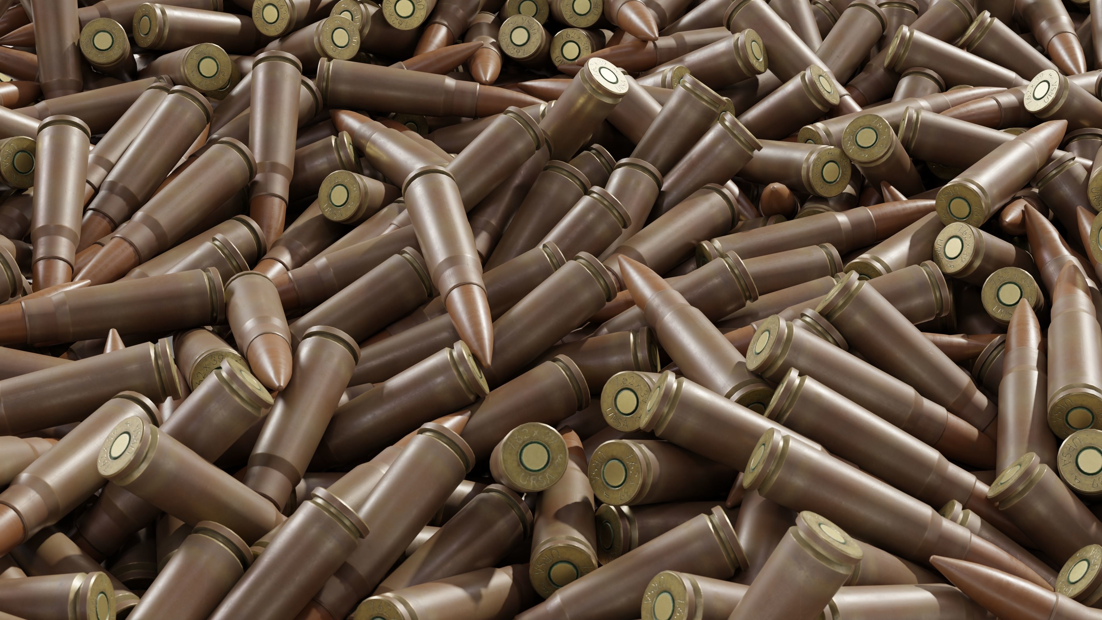 762x39mm Bullets Low-poly 3D model_12